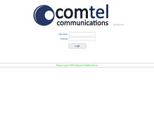 Tablet Screenshot of clientzone.comtel.co.za