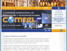 Tablet Screenshot of comtel.pe